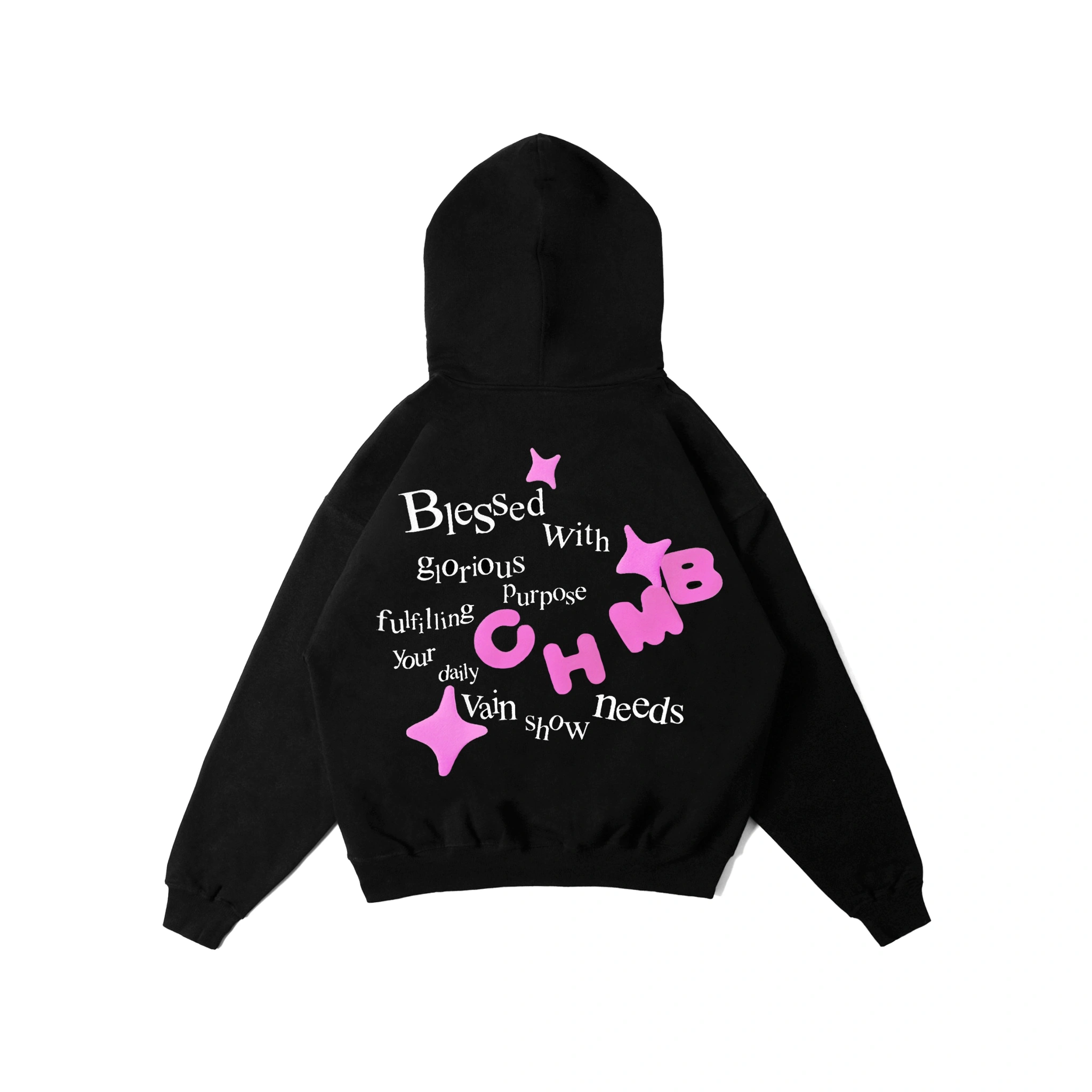 Boxy Hoodie Chambredelavain - Blessed Black