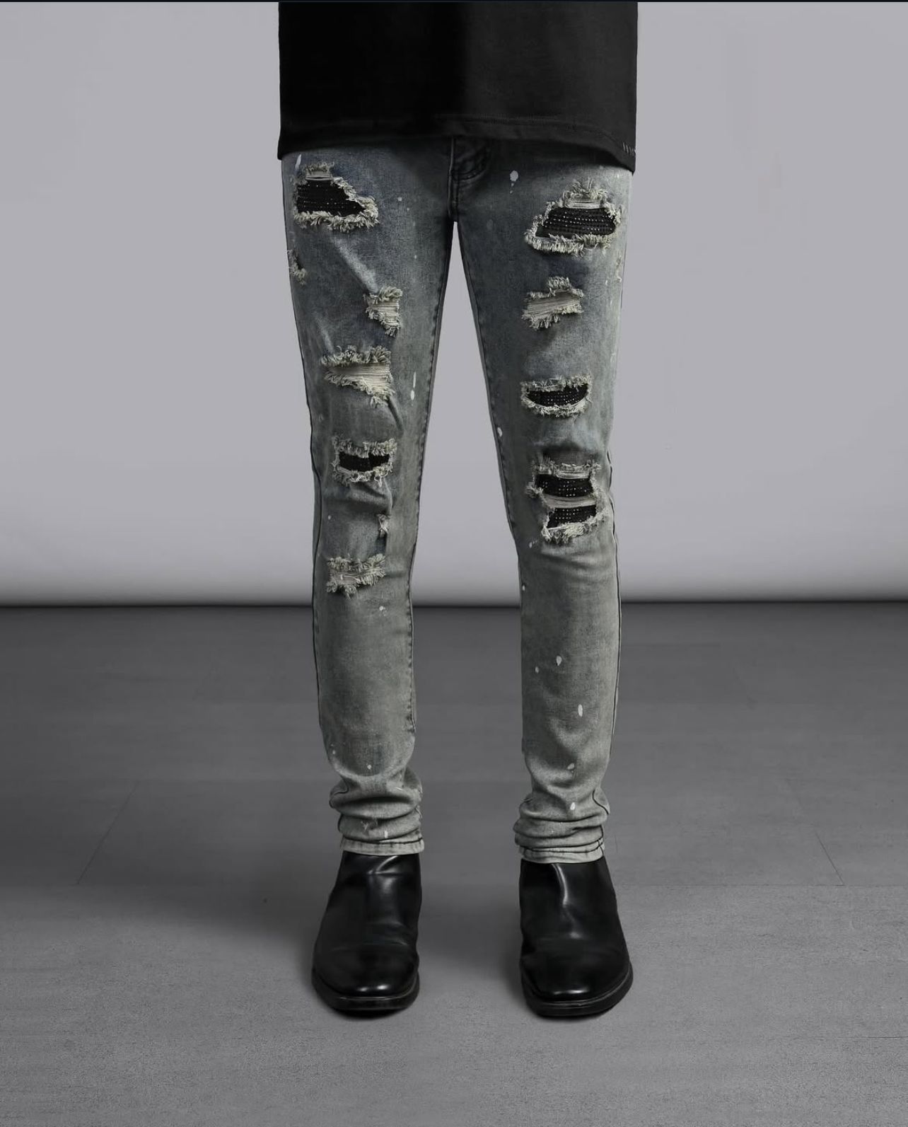 RUCAS WASHED CRYSTAL JEANS